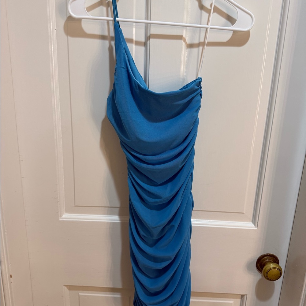 Princess Polly Jocasta Mini Dress in Turquoise (US 0)